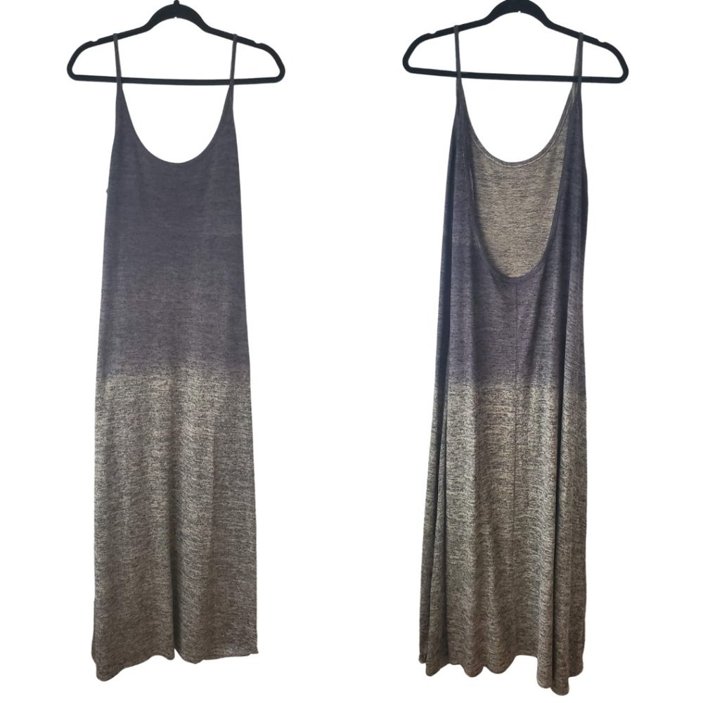 Go Couture Knit Ombre Grey Maxidress Low Back XL